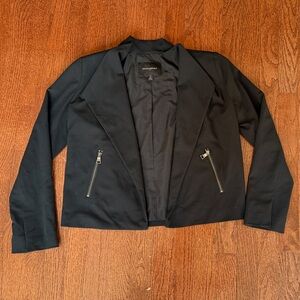 Banana Republic Black Blazer with Zipper Accents